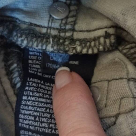 Anthropologie Pilcro High Rise Skinny Button Fly Corduroy Pants Camo Green 26P - Picture 10 of 11